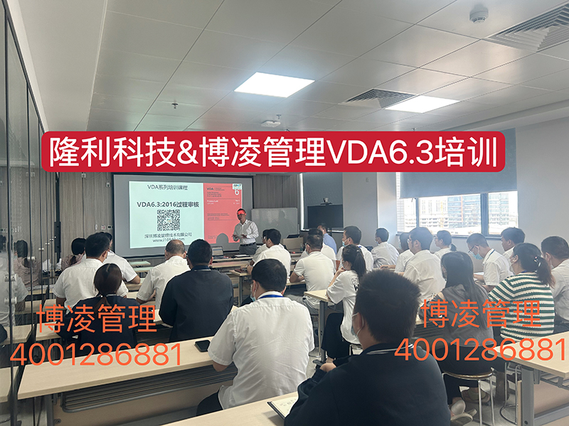 隆利集团和博凌管理顾问开展一周VDA6.3过程审核课程培训