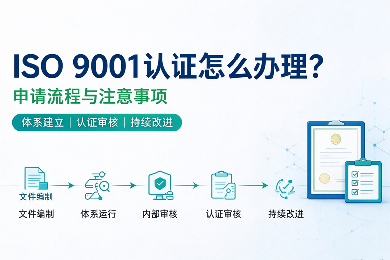 ISO 9001 认证怎么办理？流程、条件与注意事项